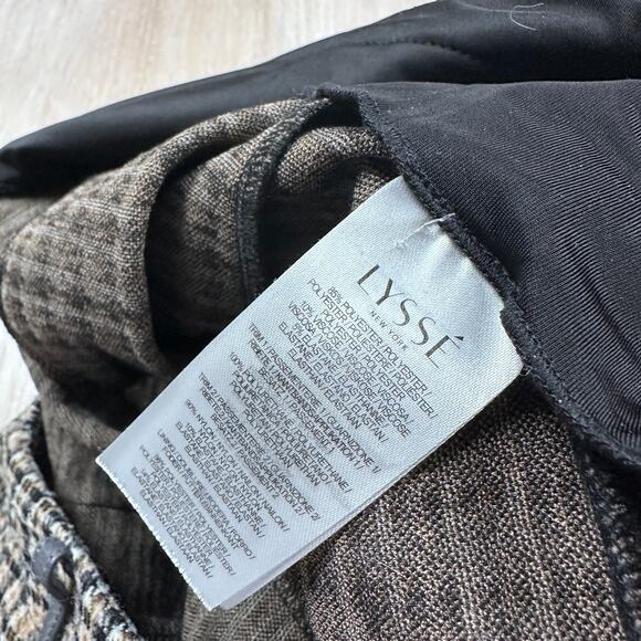 Lysse Livia Boston Glen Plaid High Waisted Preppy Cropped Pull On Pants Medium - Picture 11 of 16